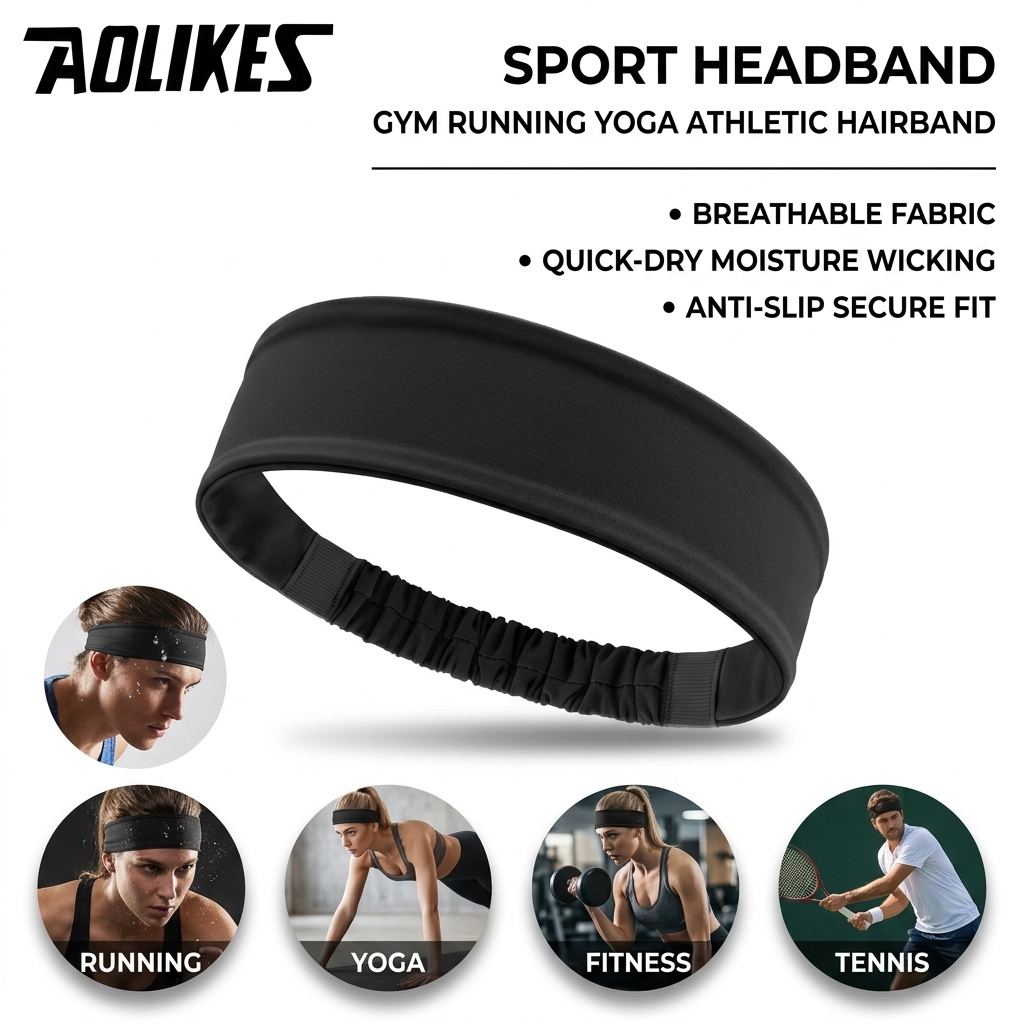 Poliestrowa opaska na głowę do – Running Gear Headband recenzja i cena