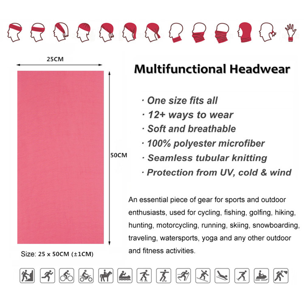 Różowa bezszwowa bandana na ze – Running Gear Headband recenzja i cena
